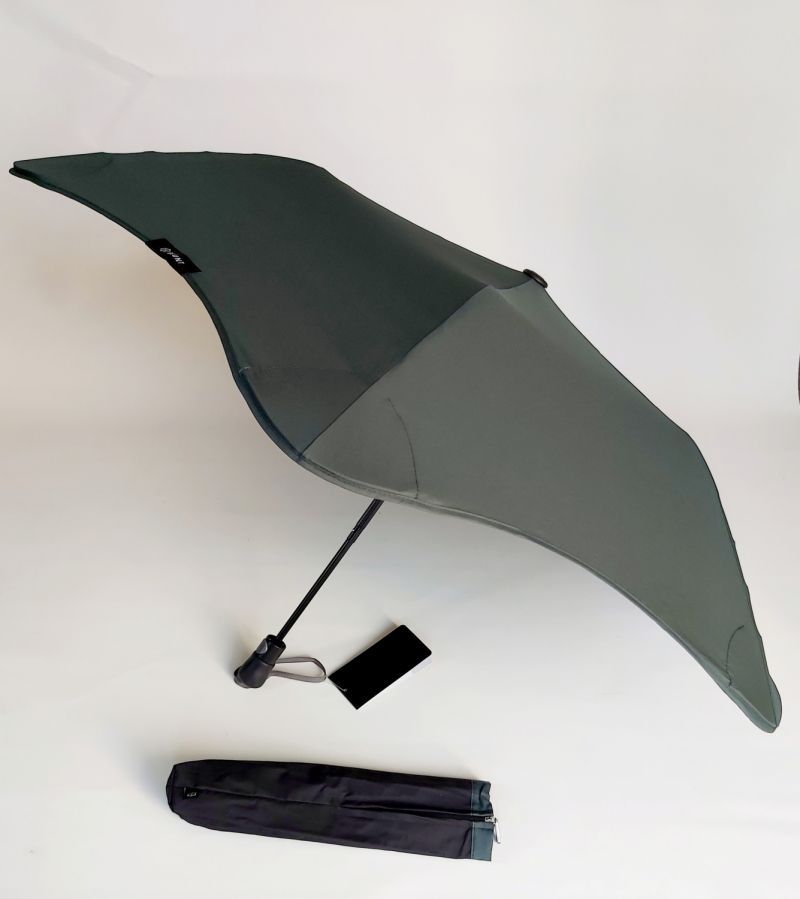 Parapluie Blunt XS Metro pliant uni vert sapin - léger et anti vent