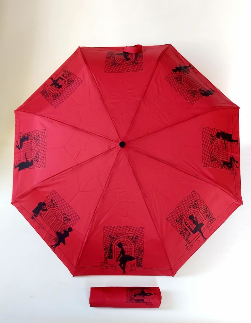 Parapluie mini pliant rouge auto fantaisie 
