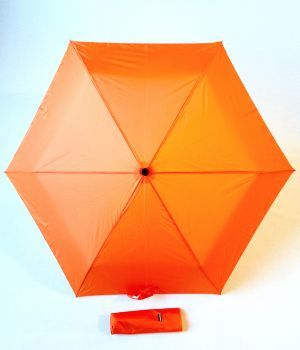  Parapluie Doppler mini "Plume" 140g manuel uni orange - Ultra léger & solide