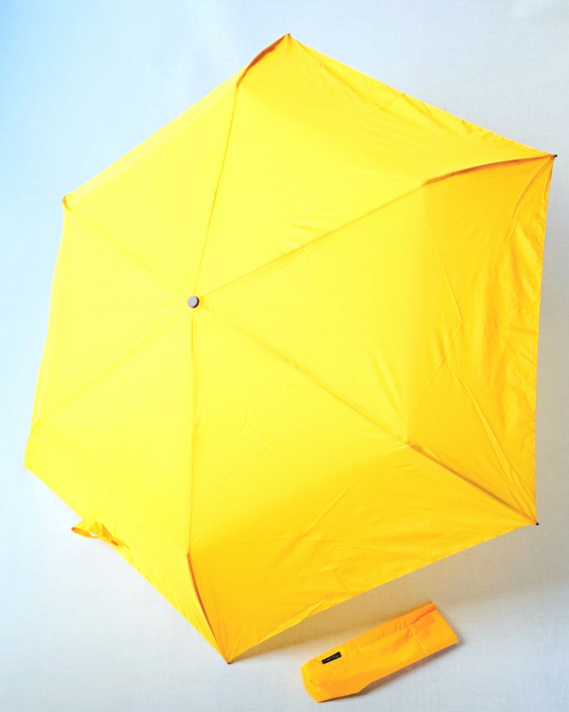 Parapluie Zero Magic pliant Plume open close uni jaune Doppler - Ultra léger 176g & solide  