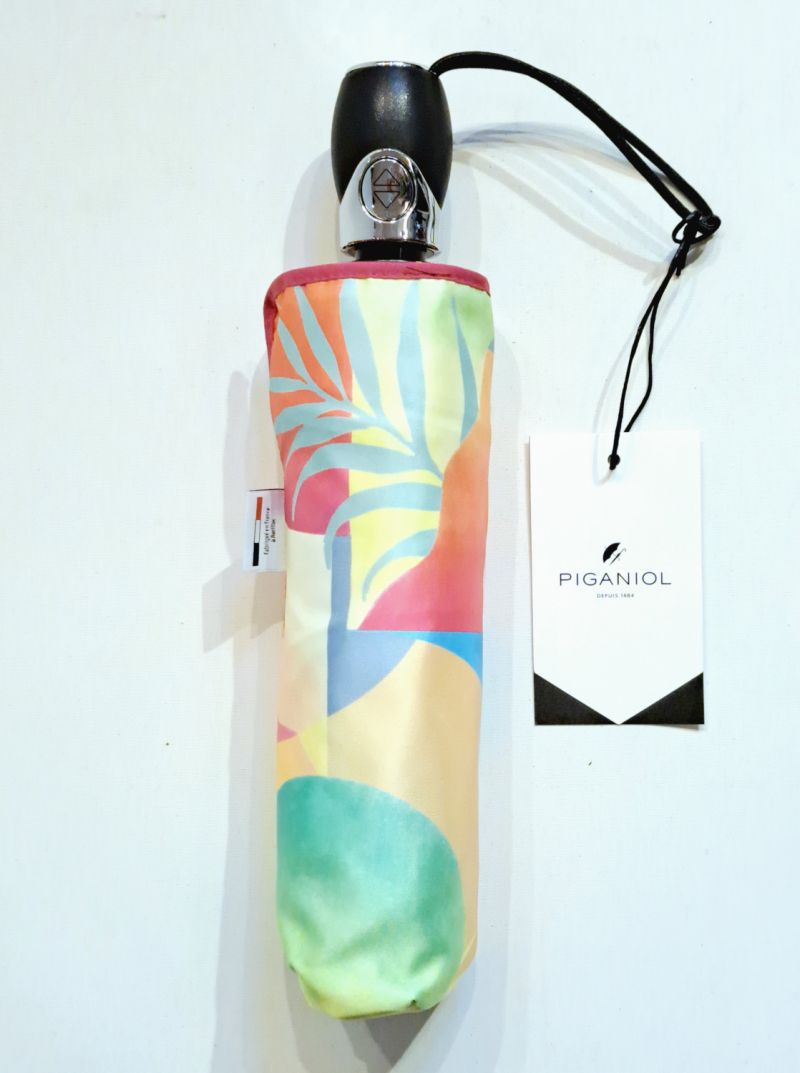 Parapluie mini français ouvrant fermant imprimé coloré Illusion - Anti uv & résistant