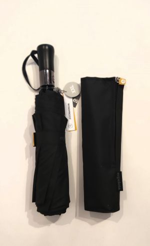 Parapluie pliant golf noir open close "double toile" XXL Ezpeleta - Grand et résistant