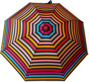 EXCLUSIVITE : Parapluie pliant automatique rayé multicolore Knirps, anti vent & durable