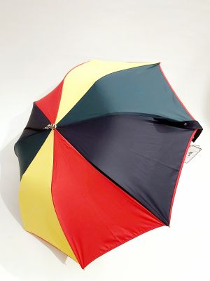 Parapluie pliant robuste multicolore automatique français à bandoulière Guy de Jean - Ne se retourne pas 