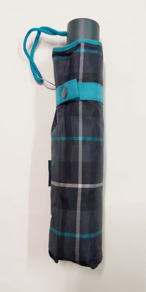 EXCLUSIVITE :  parapluie mini pliant inversé vert automatique écossais bleu Ezpeleta, robuste et anti vent
