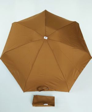  Parapluie Anatole français micro plat pliant uni caramel Augustine pg bois élégant, léger & solide 