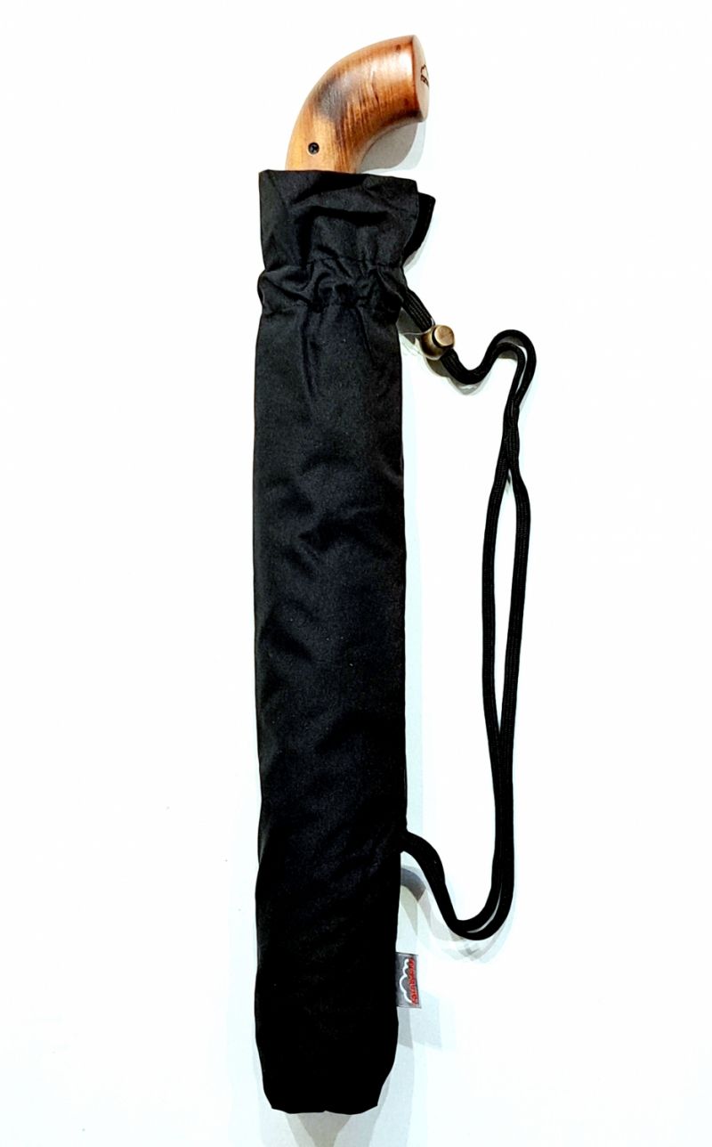 Grand parapluie golf pliant ouvrant fermant noir housse sac à dos - Grand 130cm & robuste