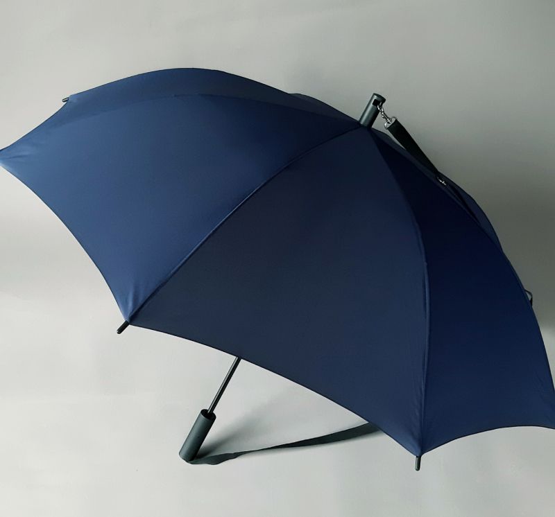 parapluie bandoulière droit automatique uni bleu marine Esprit, léger et solide