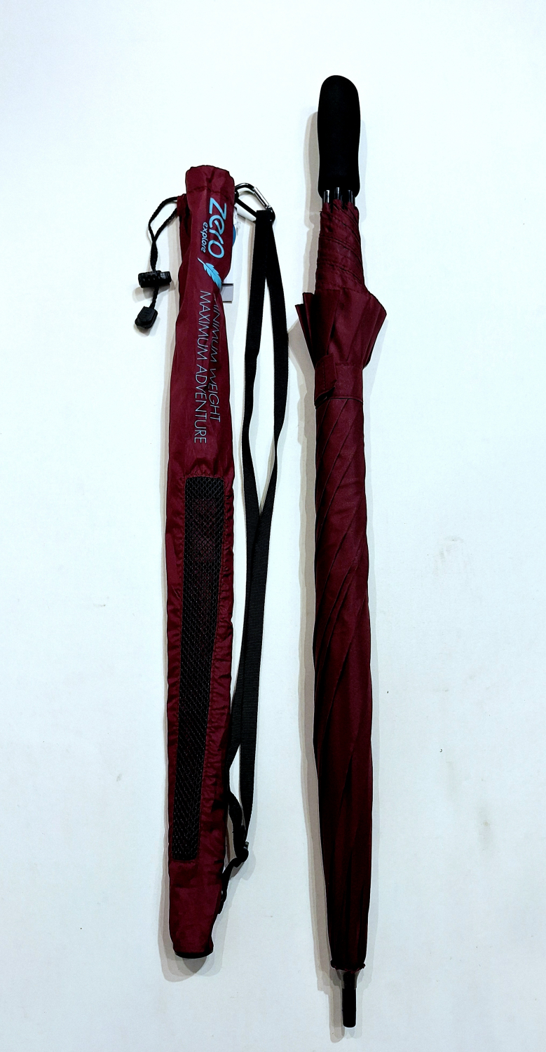  Parapluie bandoulière long droit manuel uni bordeaux Doppler- léger 280 g & grand 104 cm