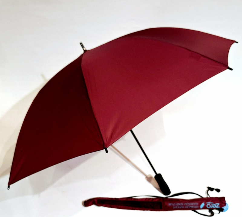  Parapluie bandoulière long droit manuel uni bordeaux Doppler- léger 280 g & grand 104 cm