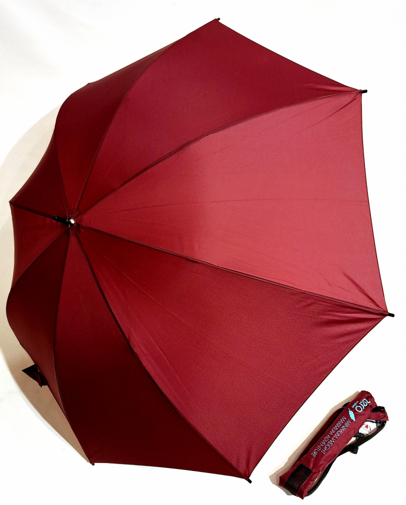  Parapluie bandoulière long droit manuel uni bordeaux Doppler- léger 280 g & grand 104 cm