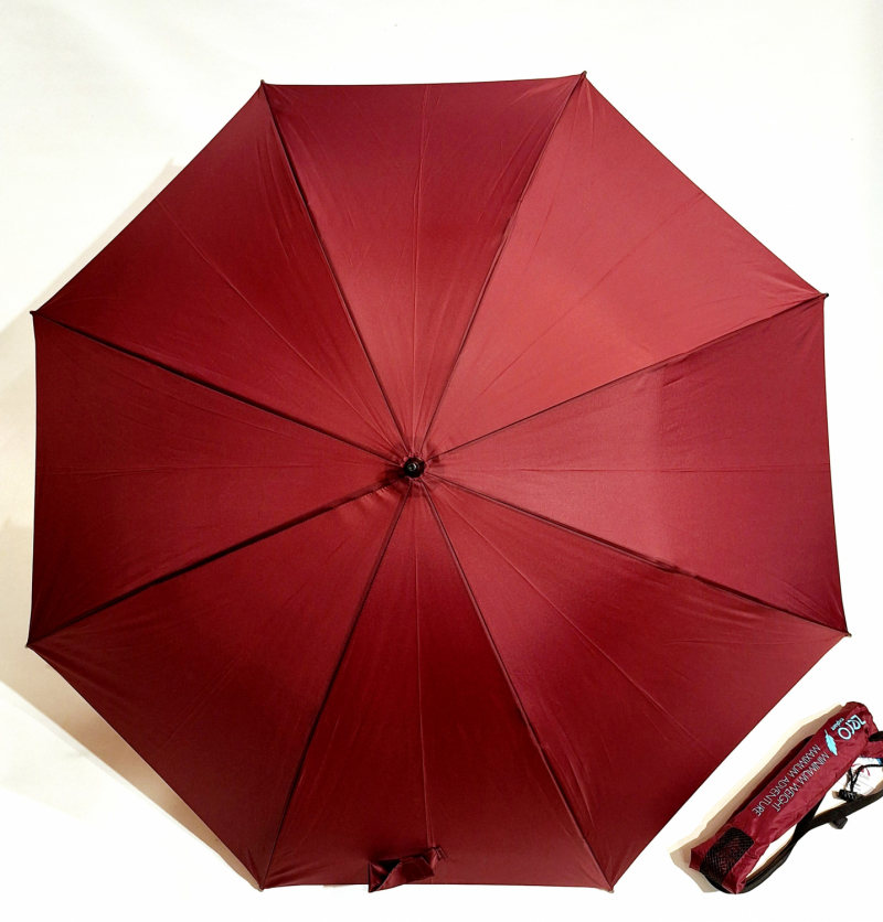  Parapluie bandoulière long droit manuel uni bordeaux Doppler- léger 280 g & grand 104 cm