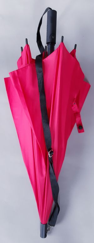  Parapluie bandoulière long automatique uni rouge Esprit - léger & solide