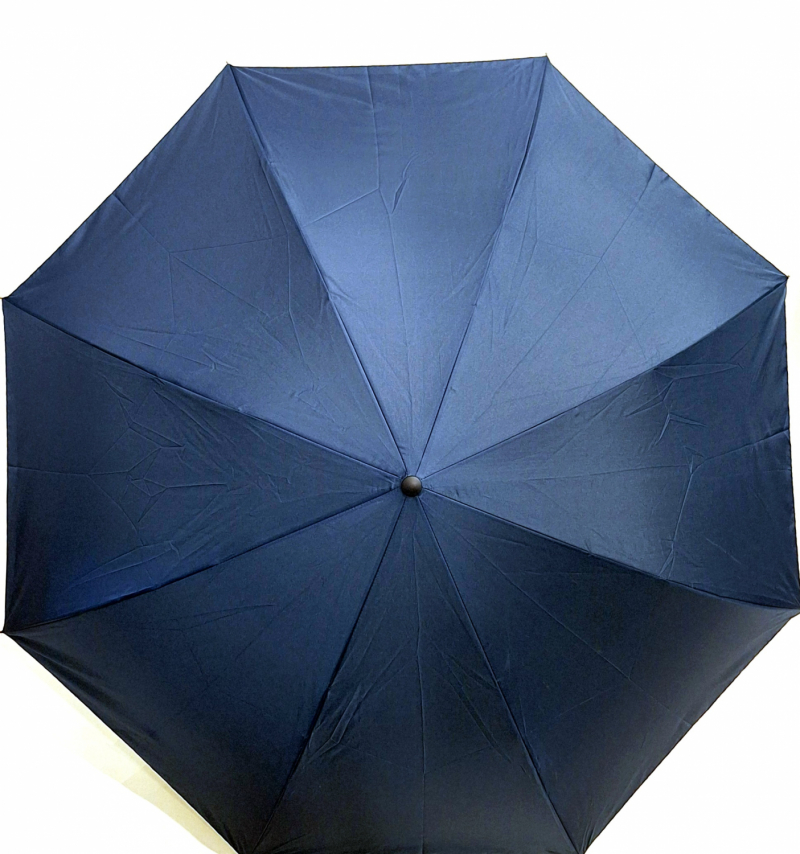 Parapluie inversé doublé bleu imprimé marinière jaune & blanc anti uv à 100%  Vice versa - original & anti vent