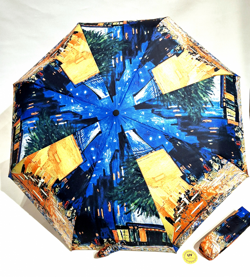 Parapluie mini pliable Café de Paris Monet open close coloré Doppler - léger & résistant - Anti uv