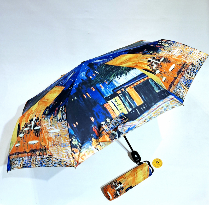 Parapluie mini pliable Café de Paris Monet open close coloré Doppler - léger & résistant - Anti uv
