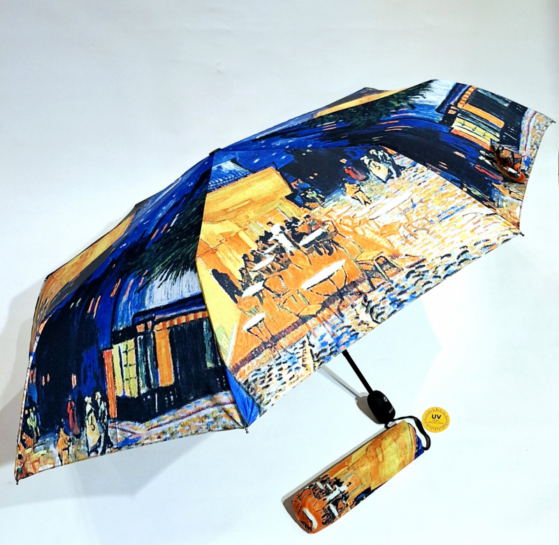 Parapluie mini pliable Café de Paris Monet open close coloré Doppler - léger & résistant - Anti uv