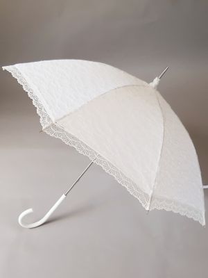 Ombrelle dentelle ivoire, une ombrelle de mariage longue et légère, Falcone