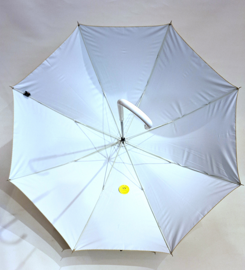 Ombrelle anti uv grande manuelle jaune imprimé UPF50+ Ezpeleta - légere & résistante