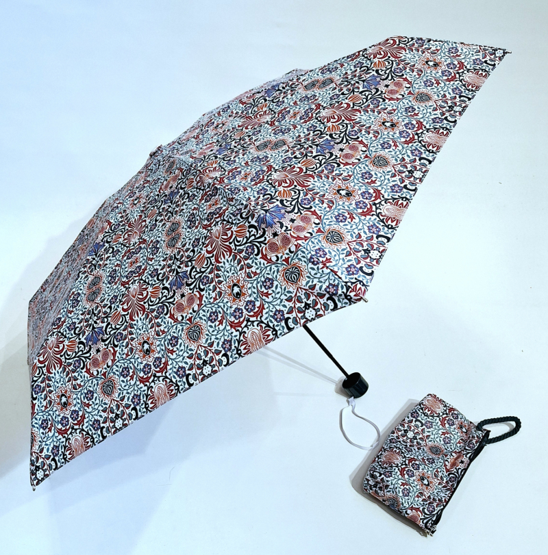 Parapluie de poche pliant mini manuel trousse imperméable imprimé vert & marron Ezpeleta - léger & solide 