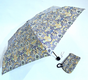 Parapluie de poche pliant mini trousse imperméable bleu / jaune imprimé arabesque Ezpeleta - Résistant & léger