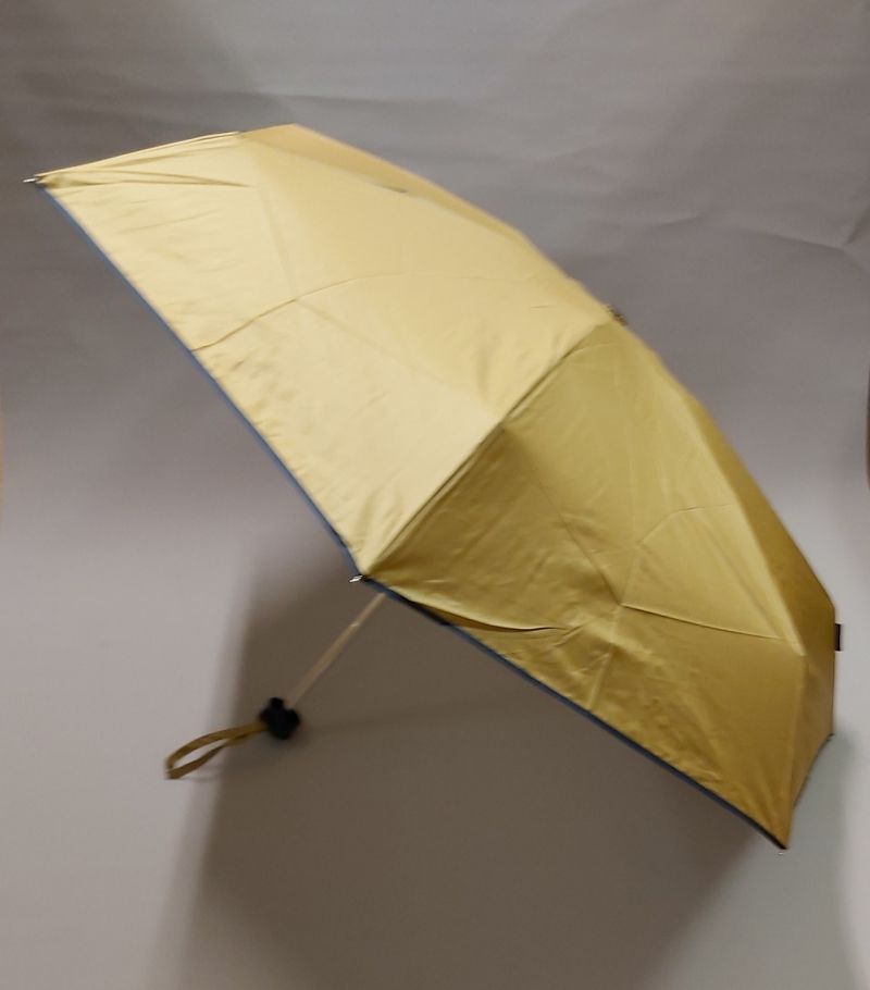  parapluie de poche pliant micro caramel trousse imperméable bleu marine, solide et de grande taille
