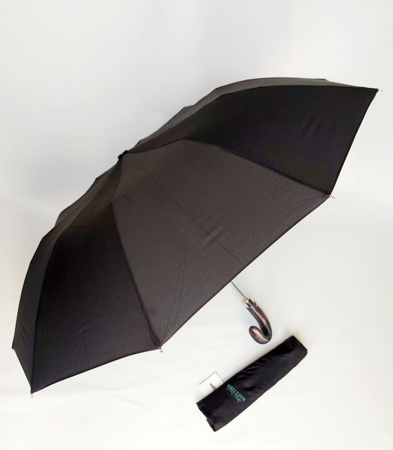 Parapluie Jean Paul Gaultier pliant noir automatique 10 branches, Original & résistant  
