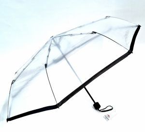 Parapluie transparent mini pliant manuel - léger 250g & solide 