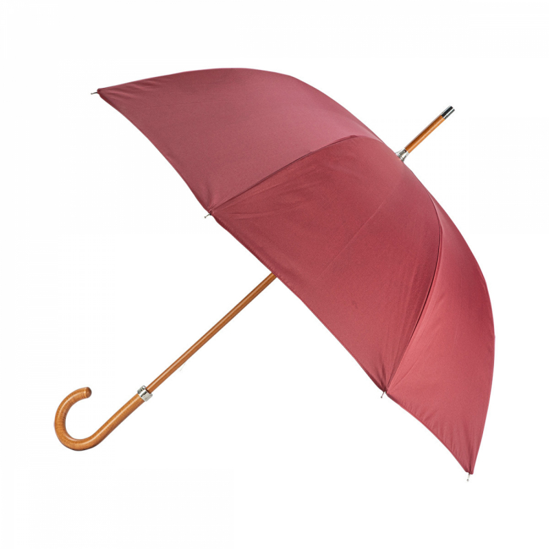 Parapluie Long Piganiol GOURMANDISE manuel doublé rose imprimé de fleurs- Grand résistant & français 