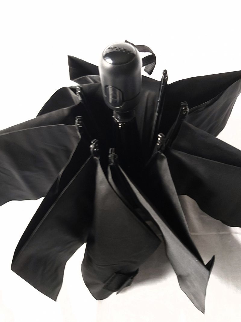 NOUVEAU : Parapluie mini inversé noir pliant open close Magic Crazy Doppler, grand 104 cm et résistant