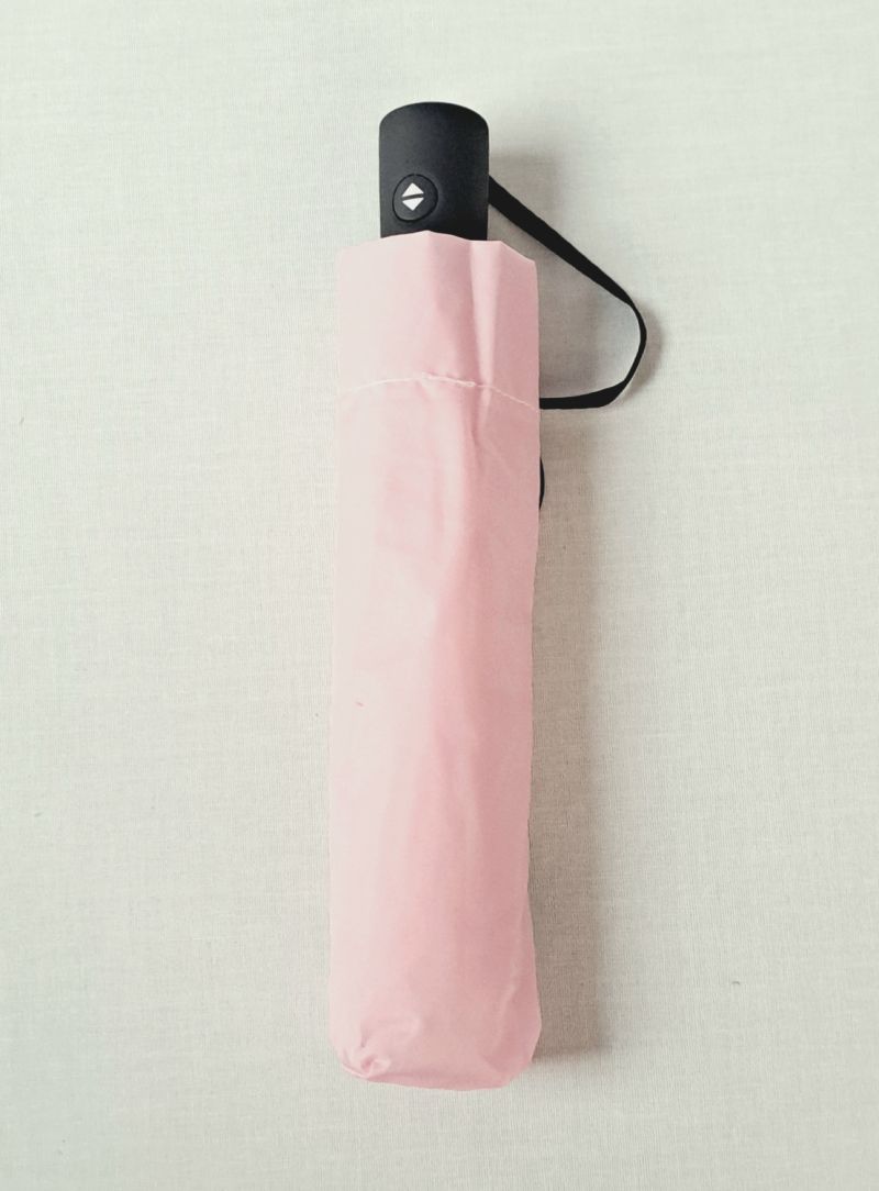 NOUVEAU :  ZERO MAGIC mini open close 176 g parapluie PLUME EXTRA FIN uni rose Doppler - + léger & solide