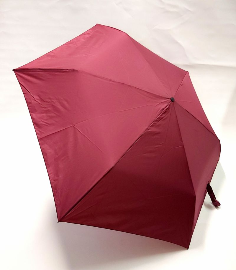 NOUVEAU : le ZERO MAGIC mini parapluie PLUME EXTRA FIN open close bordeaux 176 g Doppler, le plus léger et solide