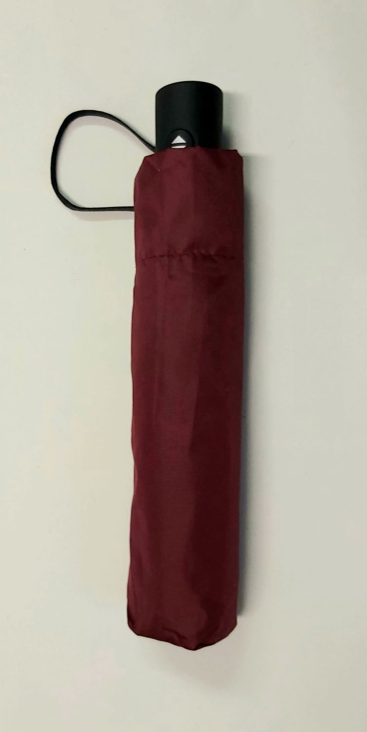 NOUVEAU : le ZERO MAGIC mini parapluie PLUME EXTRA FIN open close bordeaux 176 g Doppler, le plus léger et solide