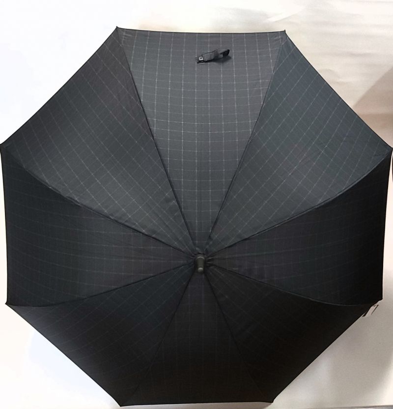 Parapluie demi golf homme automatique noir imprimé écossais Ezpeleta, très grand 120cm & résistant