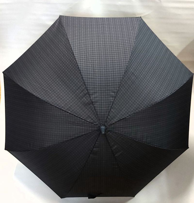 Parapluie demi golf homme automatique bleu marine à carreaux Ezpeleta, XXl 120cm & résistant