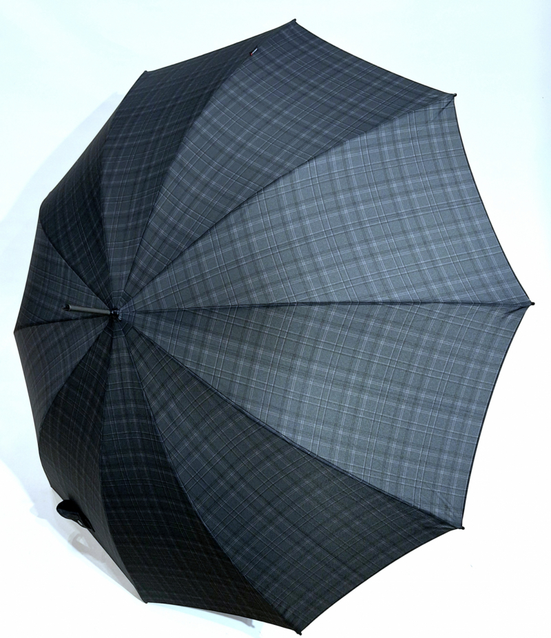 Parapluie pgn bois long automatique 10 branches écossais Knirps 108 diam - Solide & robuste