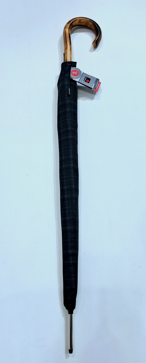 Parapluie pgn bois long automatique 10 branches écossais Knirps 108 diam - Solide & robuste