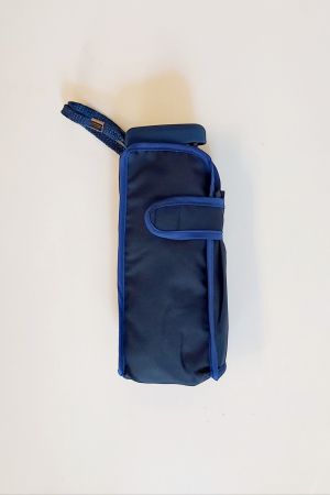  parapluie anti uv mini pliant uni bleu marine par Guy de Jean français, léger 190 g et solide