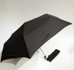  parapluie mini extra plat pliant manuel uni noir Doppler, super fin léger et solide