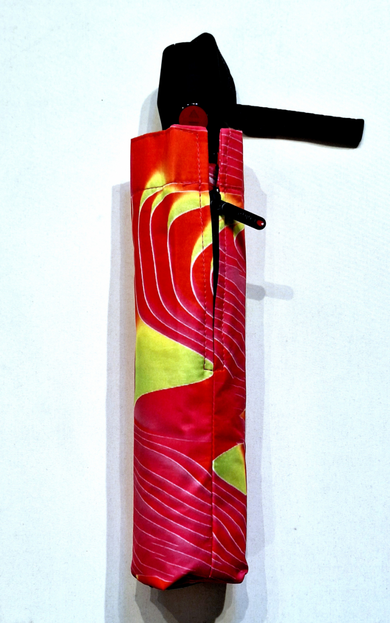 Mini parapluie Knirps T200 orange & rose automatique open close - Léger & solide