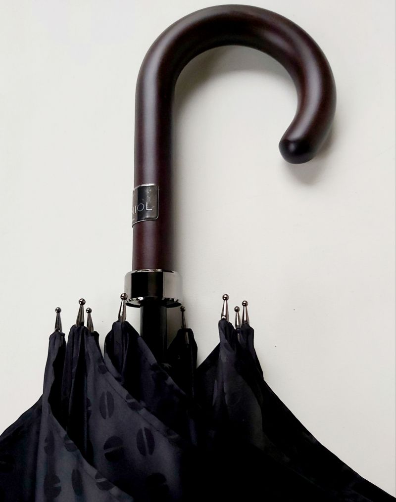 Parapluie long de luxe noir 