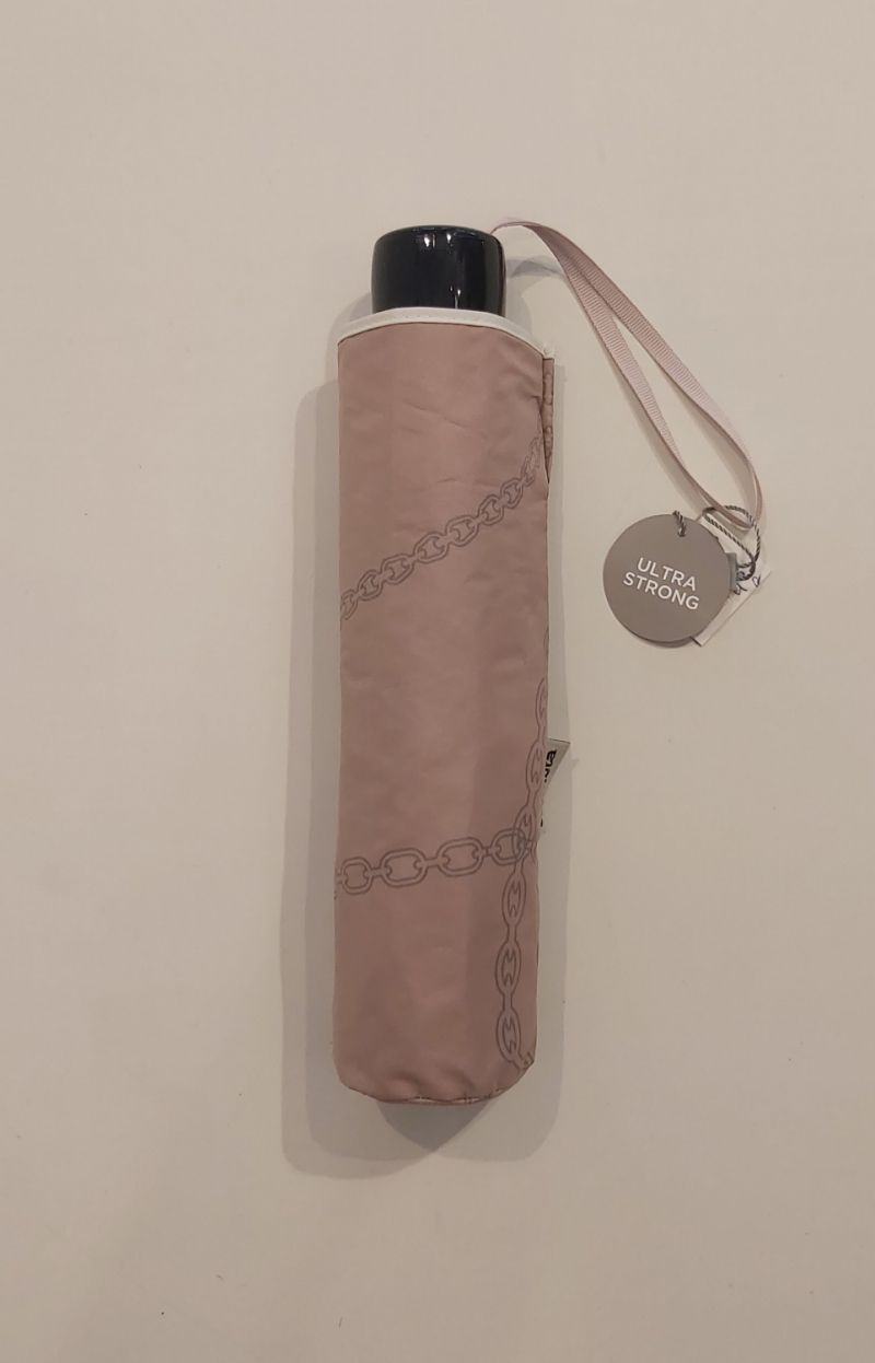 EXCLUSIVITE : Parapluie mini inversé pliant manuel beige imprimé 