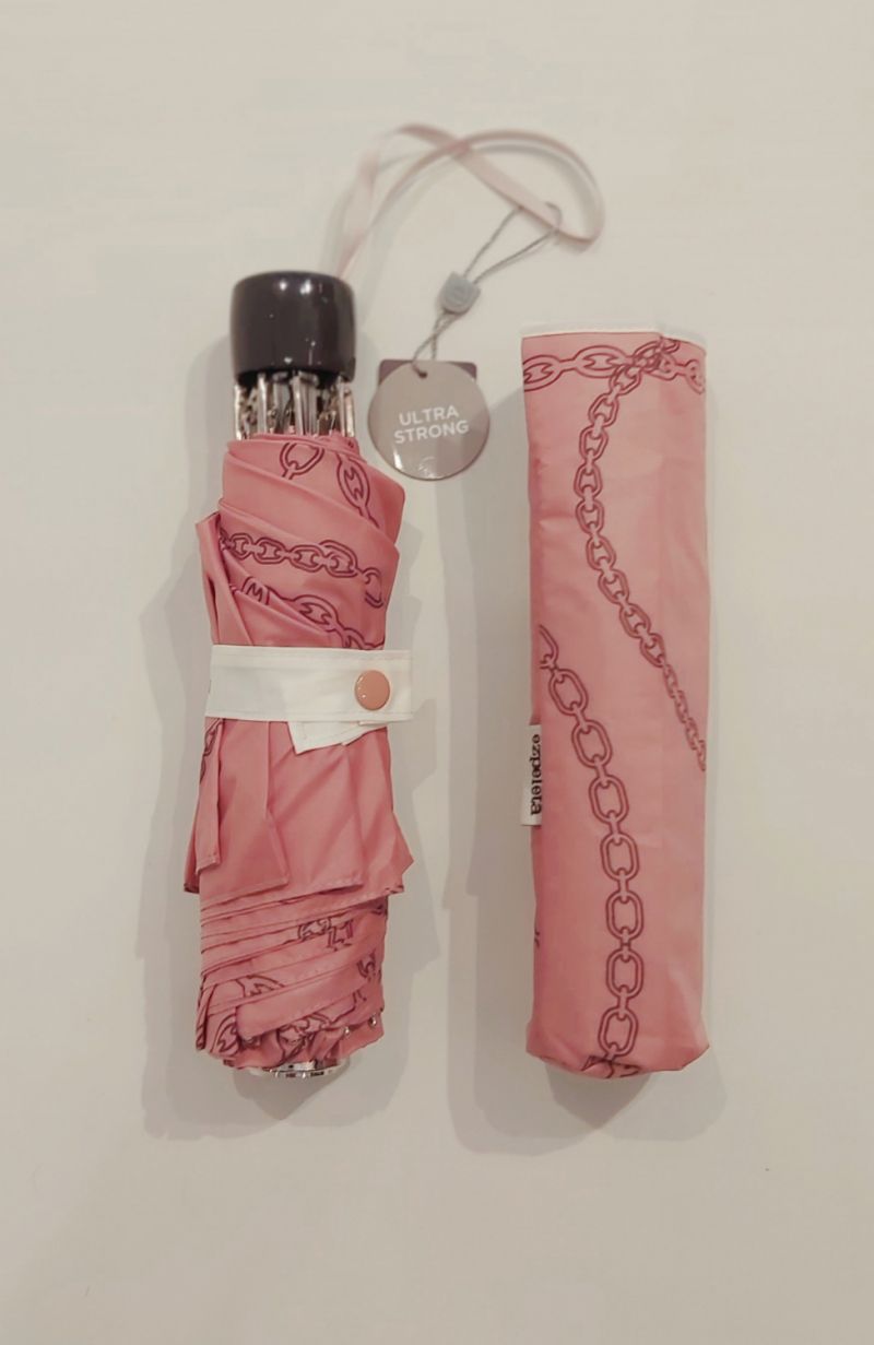EXCLUSIVITE : Parapluie mini inversé pliant manuel rose imprimé 