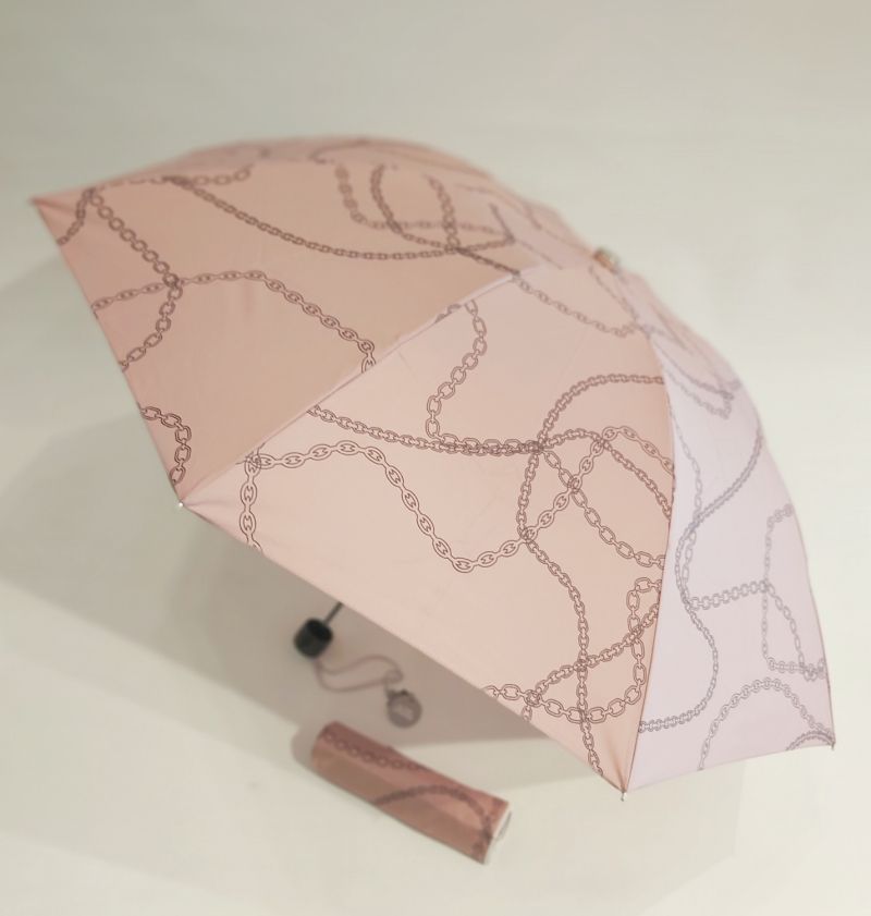 EXCLUSIVITE : Parapluie mini inversé pliant manuel rose imprimé 