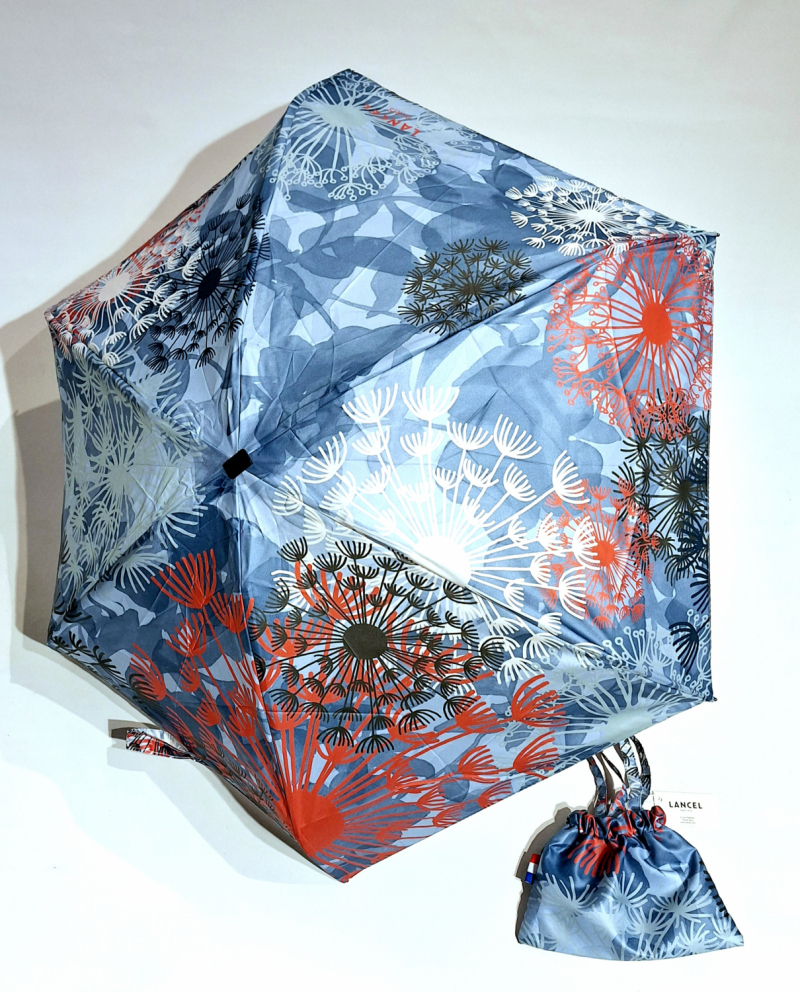  Parapluie sac Lancel micro plat imprimé feu d'atifice bleu & rouge vert Français - léger 200 g & solide