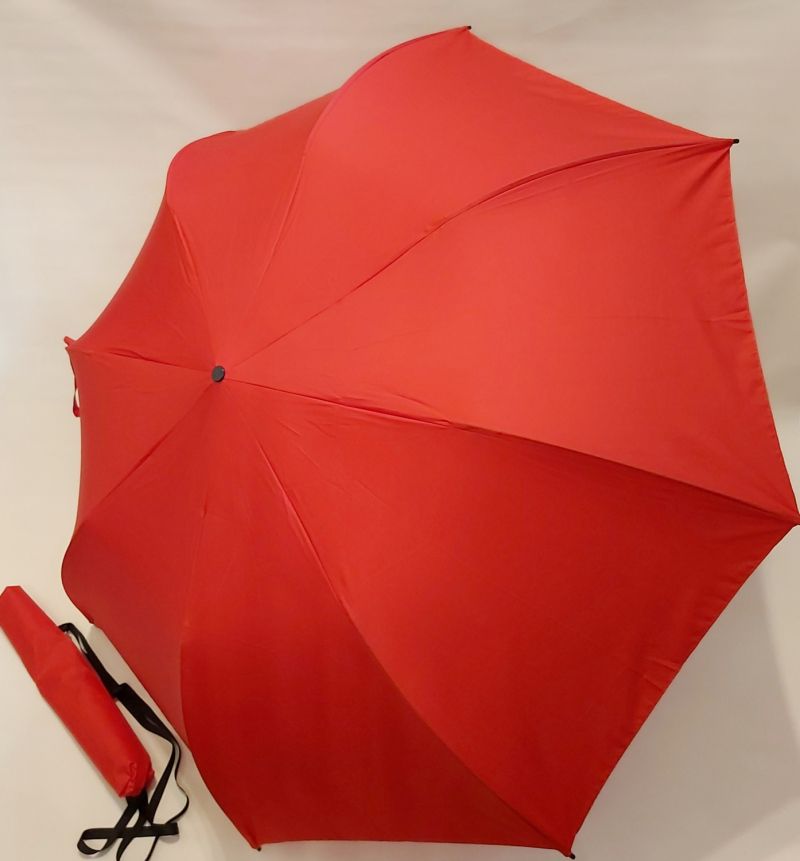 Grand parapluie golf pliant manuel tissu anti uv à 97% rouge 