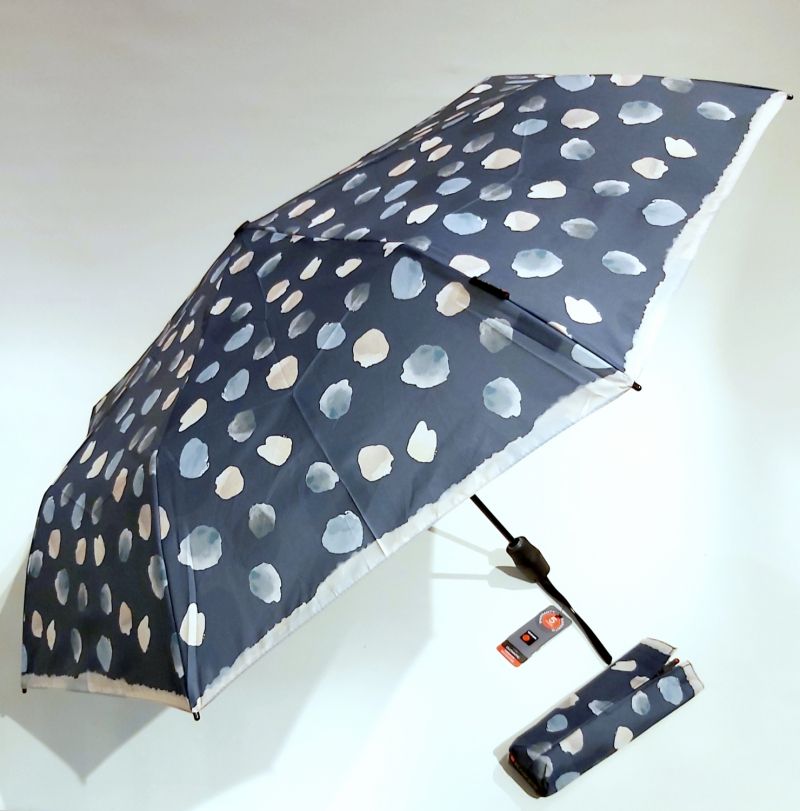  Parapluie pliant bleu open close fantaisie de pétales Score Knirps T200, léger & résistant