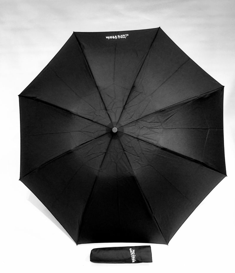 NOUVEAU : Parapluie JPGaultier mini inversé noir open close anti vent & UV UPF50+, grand 105 cm et résistant