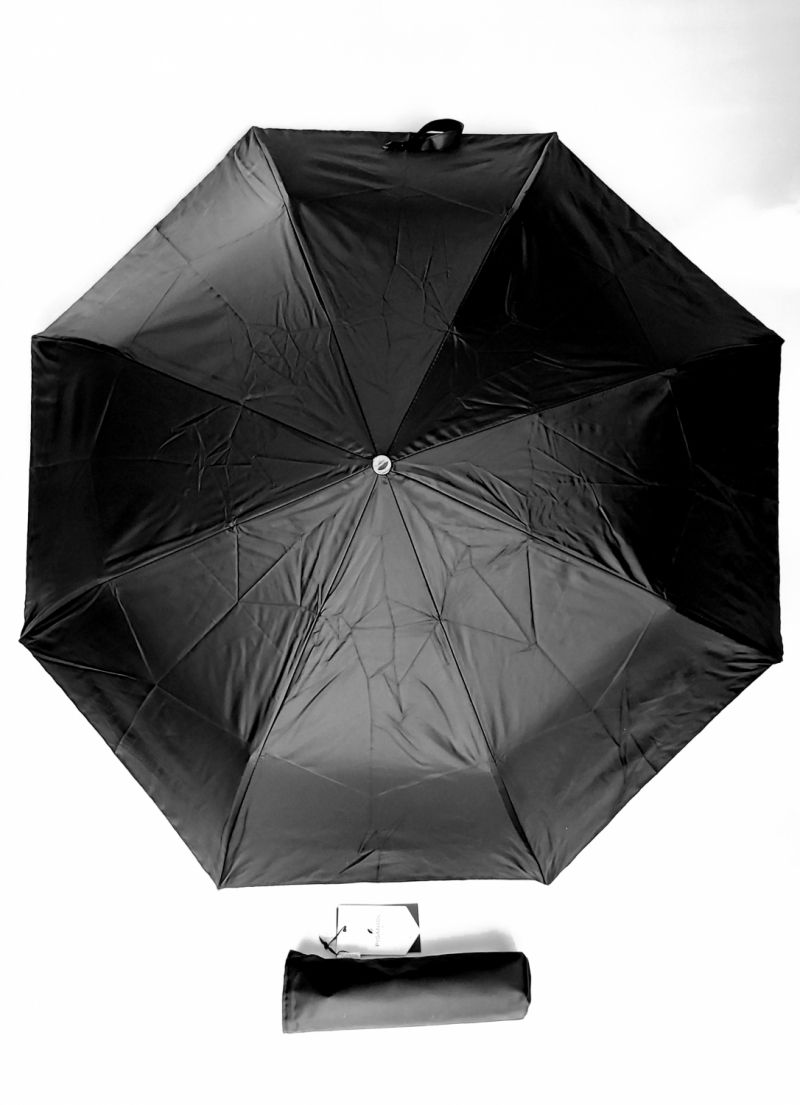 Mini parapluie pliant automatique noir pg coube bois Piganiol - élégant et solide