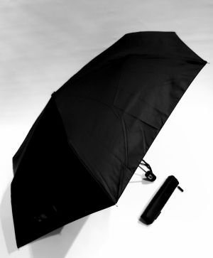Mini parapluie extra fin pliant open close uni noir P.Cardin - le Slim léger 250g & solide